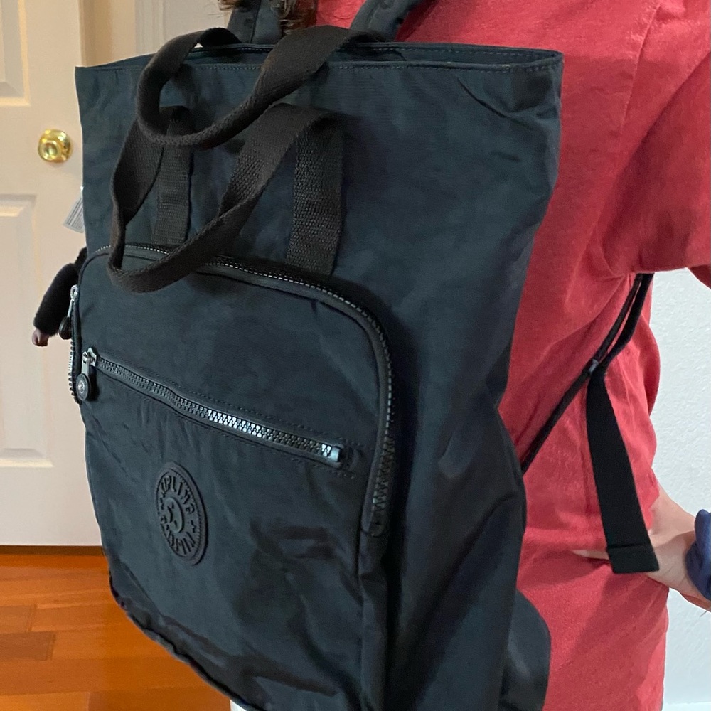 Kipling Black Tote Backpack - Picture 5 of 5